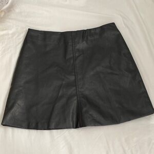 Black Leather Skirt